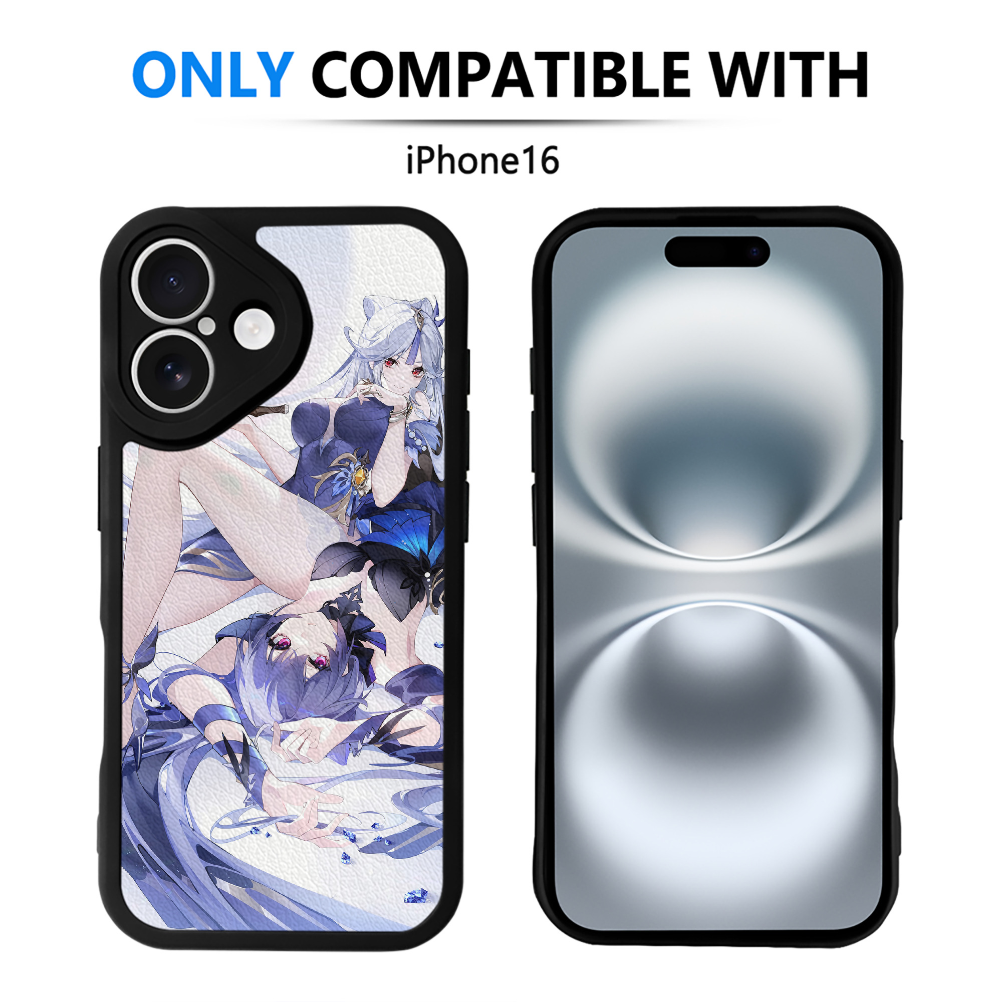 げんし神 genshin 【iPhone 16シリーズ対応】シリコンスマホケース（レザー調） 材質：シリコン